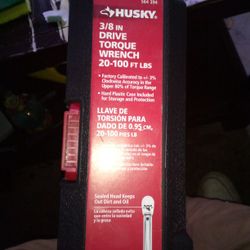 Husky 3/8 Torque Wrench 20-100 Lbs