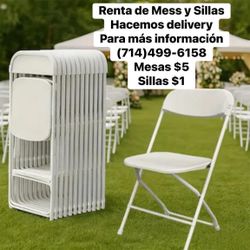 Renta De Mesas Y Sillas 