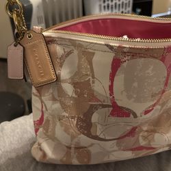 Coach Pink Poppy Print