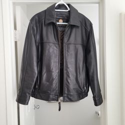 Mens Leather Jacket Size Medium 