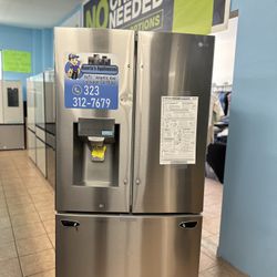 LG 28 Cu Ft 3 French Door Refrigerator Standard Depth