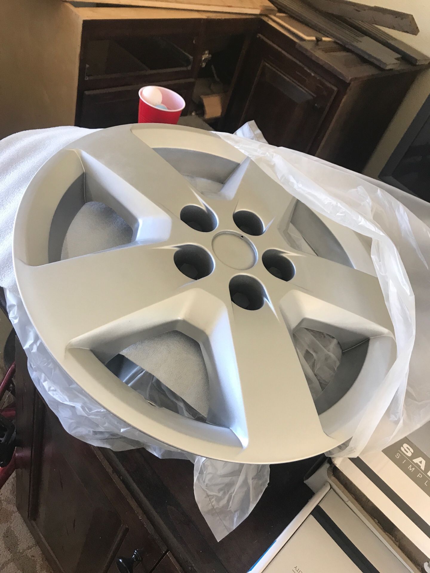 Chevy Malibu plastic hubcaps 16”