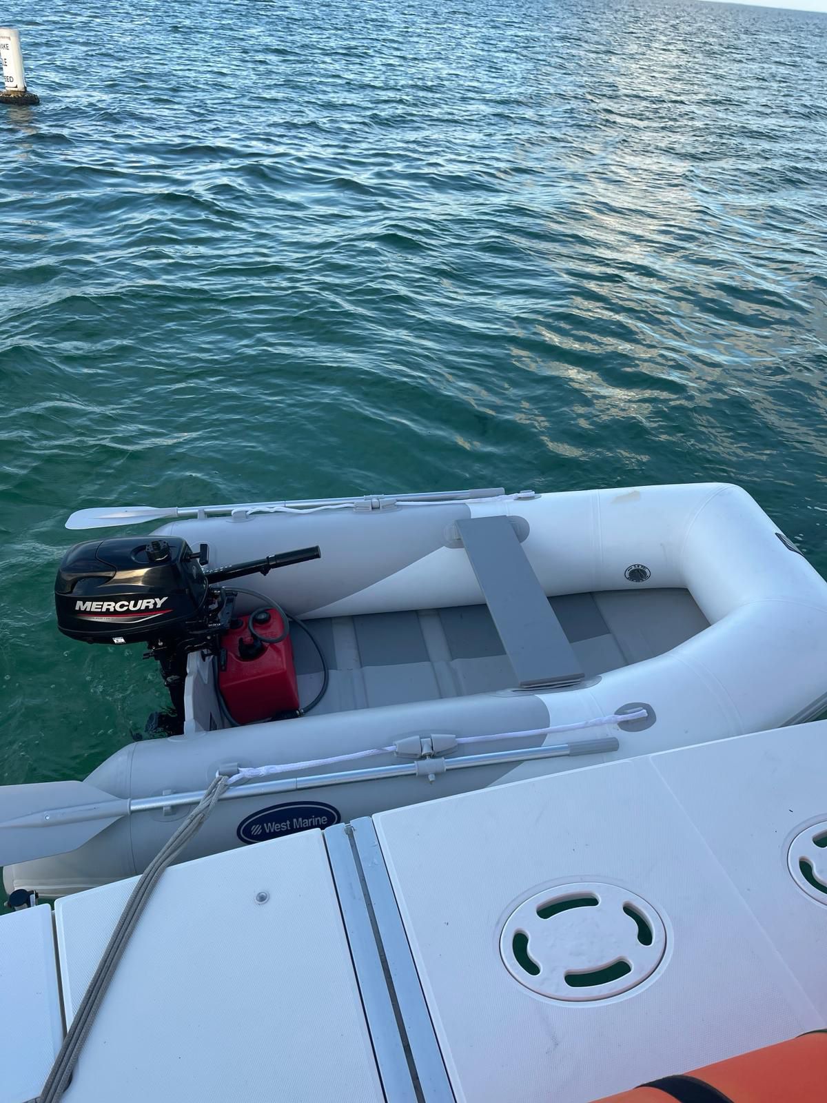 Dinghy- Performance Roll Up Inflatable Boat And Mercury Motor 