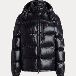 Ralph Lauren Size L,  The Gorham Glossed Down Jacket Puffer