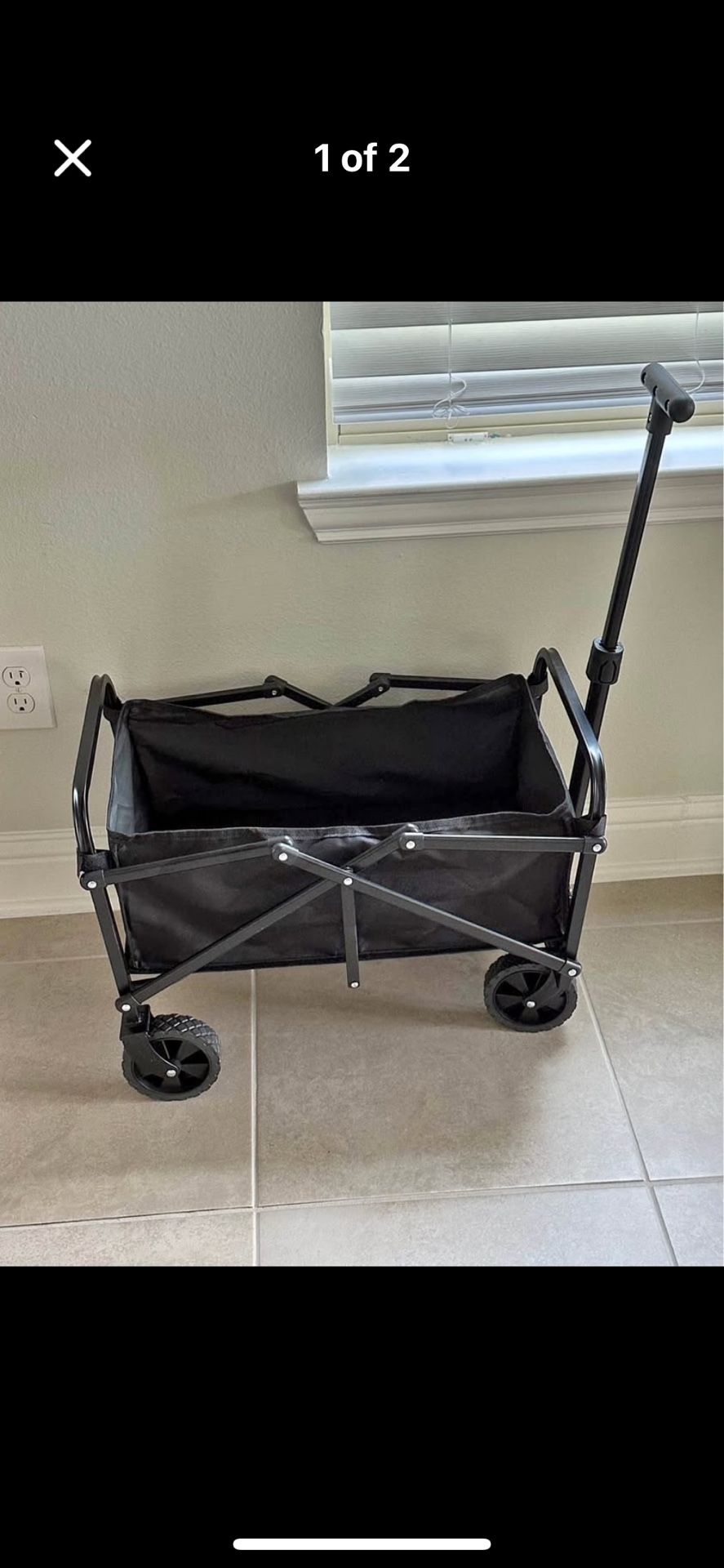 Black Foldable, Rolling Wagon. (BNIB)