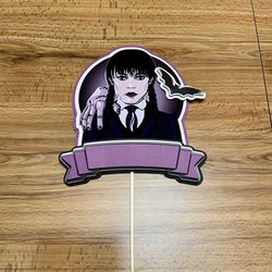 Wednesday Addams Cardstock Cake Topper