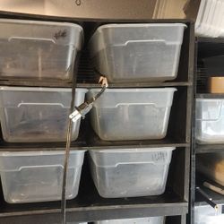 6 Tub Reptile Snake Rack With Heat