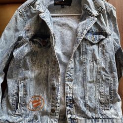 Members Only X Nickelodeon Rugrats Denim Jacket Reptar Chuckie Tommy