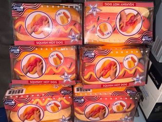 Sunny Days Squishy Hot Dog Toy 2-in-1