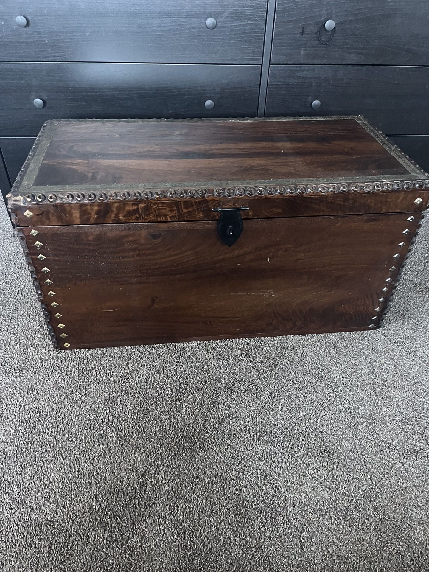 Vintage Storage Trunk Wood