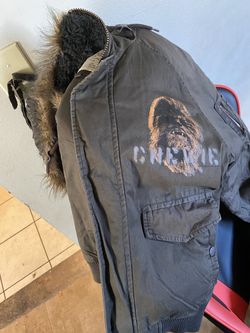 Chubacca fur hooded jacket