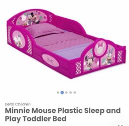 New: Minnie Mouse Toddler Bed sleep and play