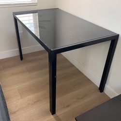 Glass + Metal Desk / Table