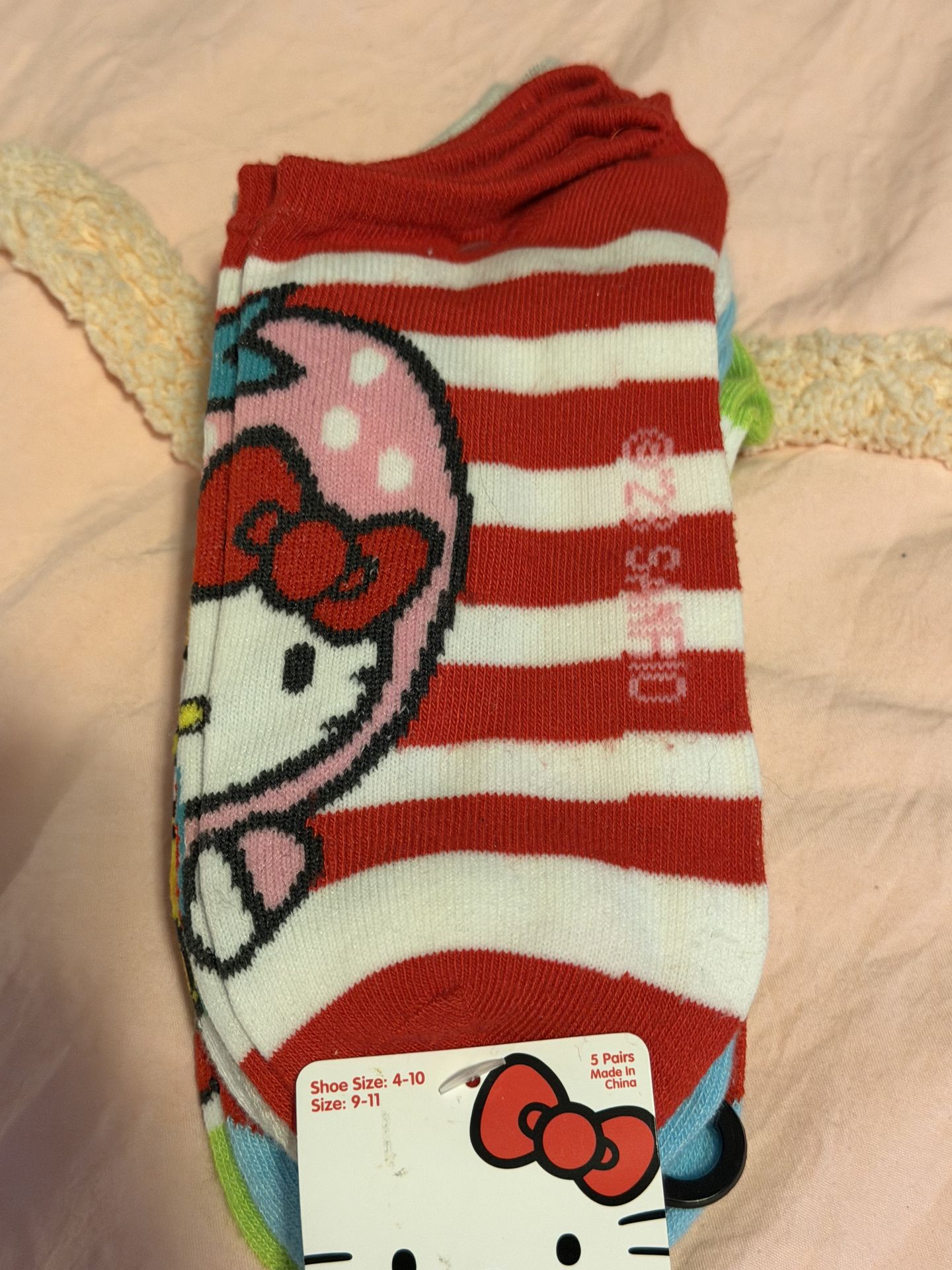 Hello kitty 5 pair socks