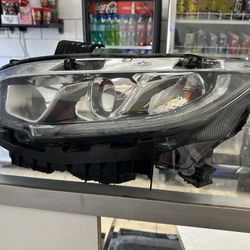 2021 Honda Civic OEM RH Right Passenger Headlight Black & Blue Bezel & w/LED DRL