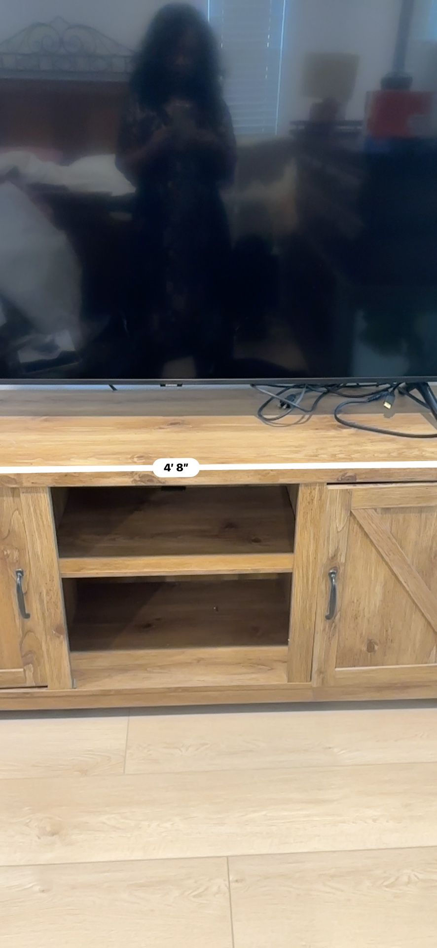 OBO : Many Items:Tv (stand Only) Futon Folds Into Bed, Rug And Desk