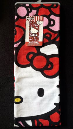 Sanrio Hello Kitty Beach Towel and Kuromi Tote Bag