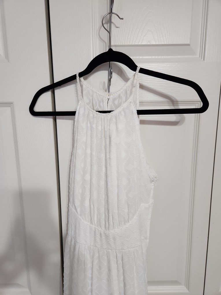 White Lace Summer Maxi Dress