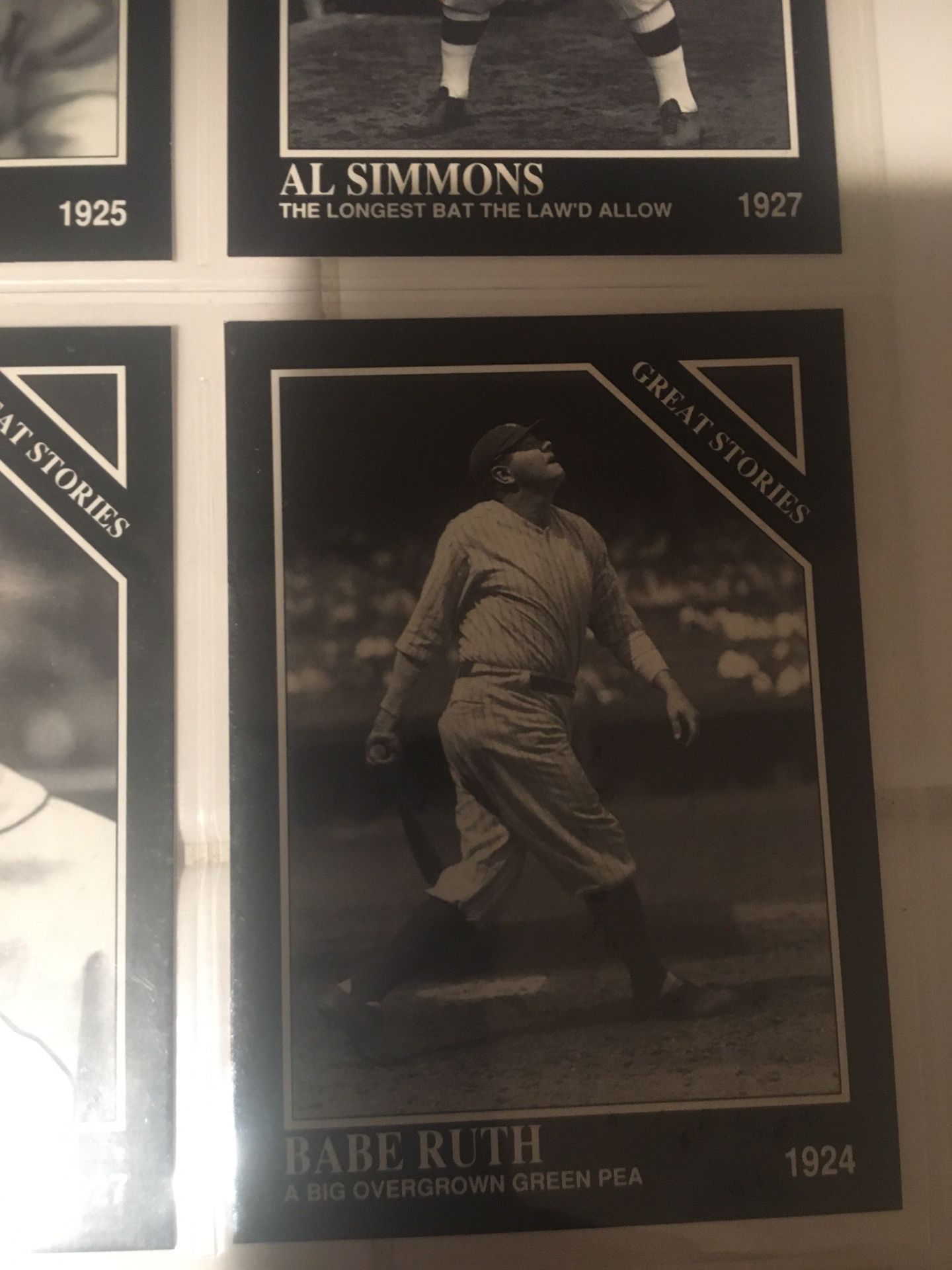 Old school baseball cards