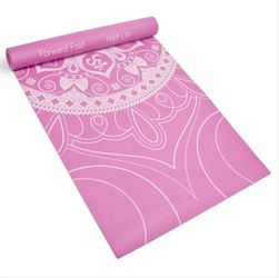 Pink Mandala Print Yoga Mat