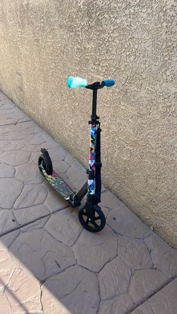 Kick Scooter with Graffiti Deck