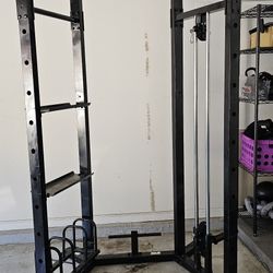 Squat Rack With Barbell 