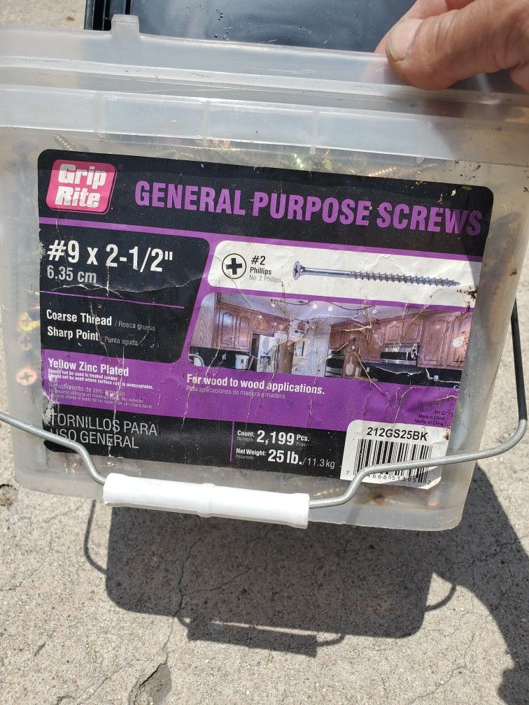 Gripe Rite #9 General Purpose Screws 2-1/2" #2 Phillips