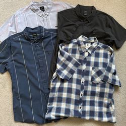RVCA & Element Button Up Shirts Size 2XL & XL