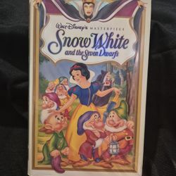 Sticker Sealed ORIGINAL VHS Disney's Snow White And The Seven Dwarfs BOX NEVER OPENED TAPE NEVER WATCHED
