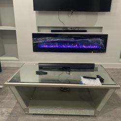 Diamond Glass Coffee Table