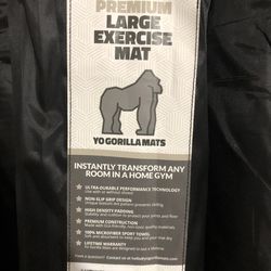 Yo Gorilla Mats Premium Large Exercise Mat 7’x5’, Blue