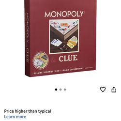 Monopoly/clue Combo Wooden