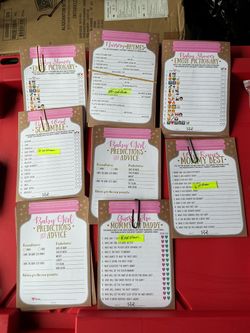 Baby shower games