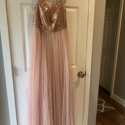 Rose Gold Dress  Size 10