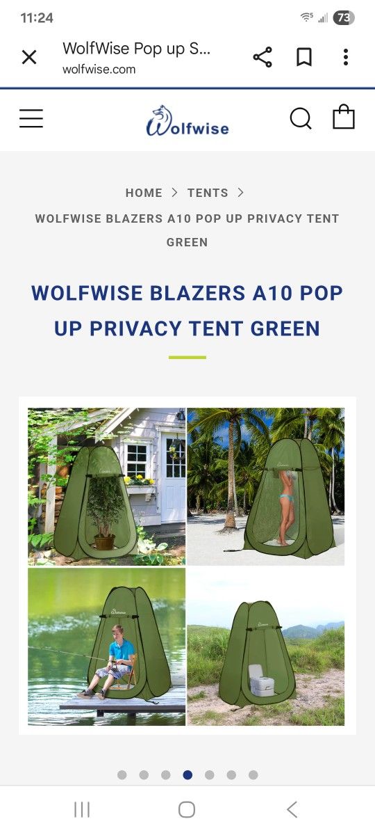 Wolfwise Privacy Tent