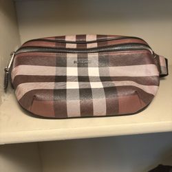Burberry check waist bag / belt bag 