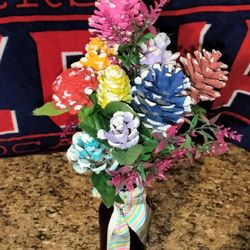 Pinecone Flowers 