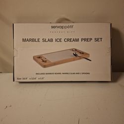 New! Marble Slab Ice Cream Prep Set