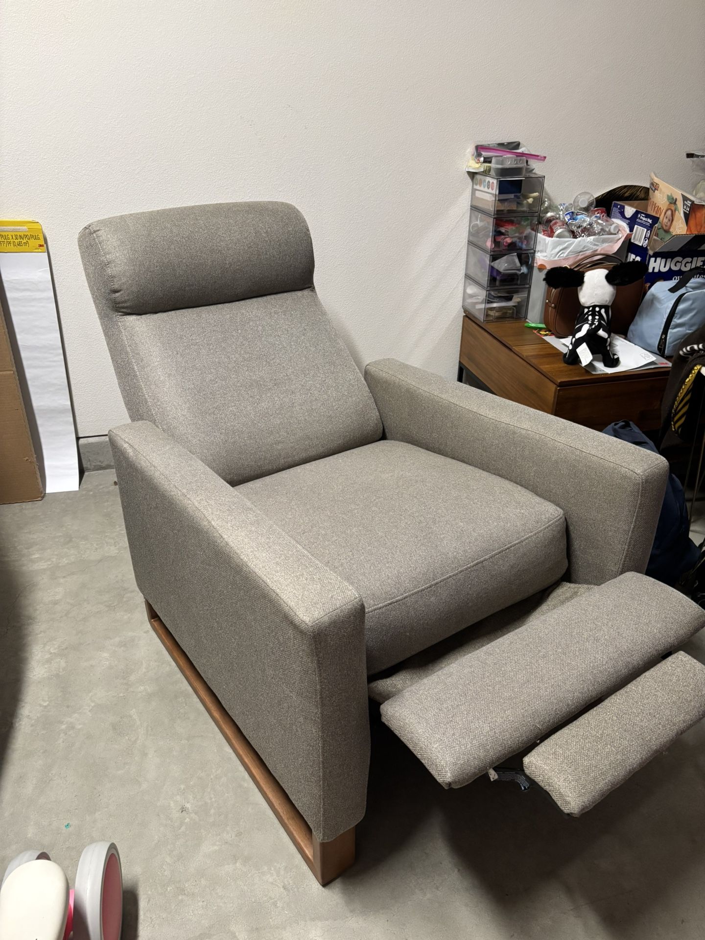 Grey Living Spaces Recliner Chair