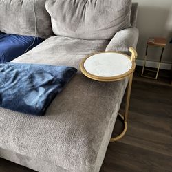 C Shape Round Couch End Table