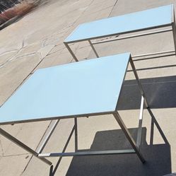 Glass And Metal Desk 