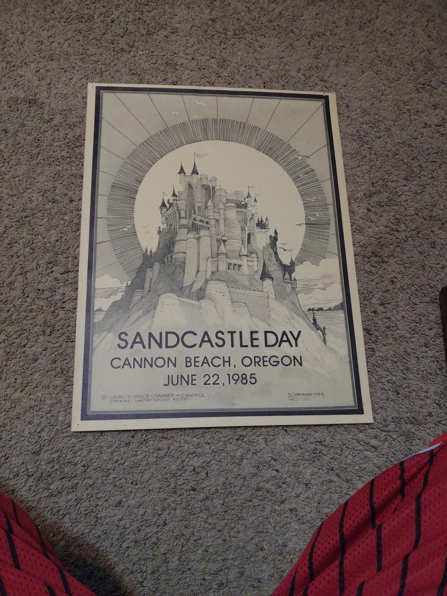 Sandcastle Day Cannon Beach Limited Edition Poster