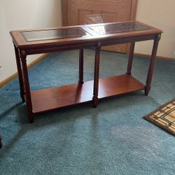 Sofa Table Wood And Glass