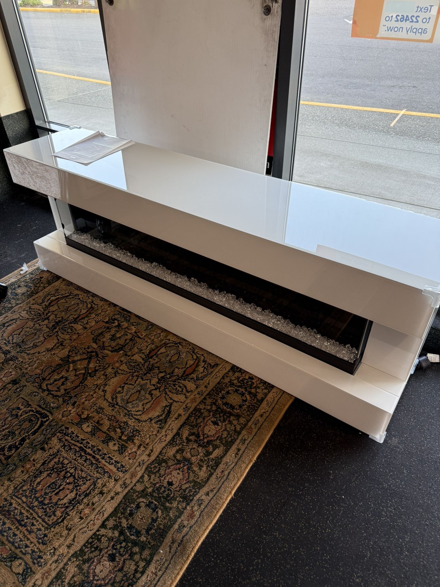 TV STAND ( Visual Flame) Built In Speaker