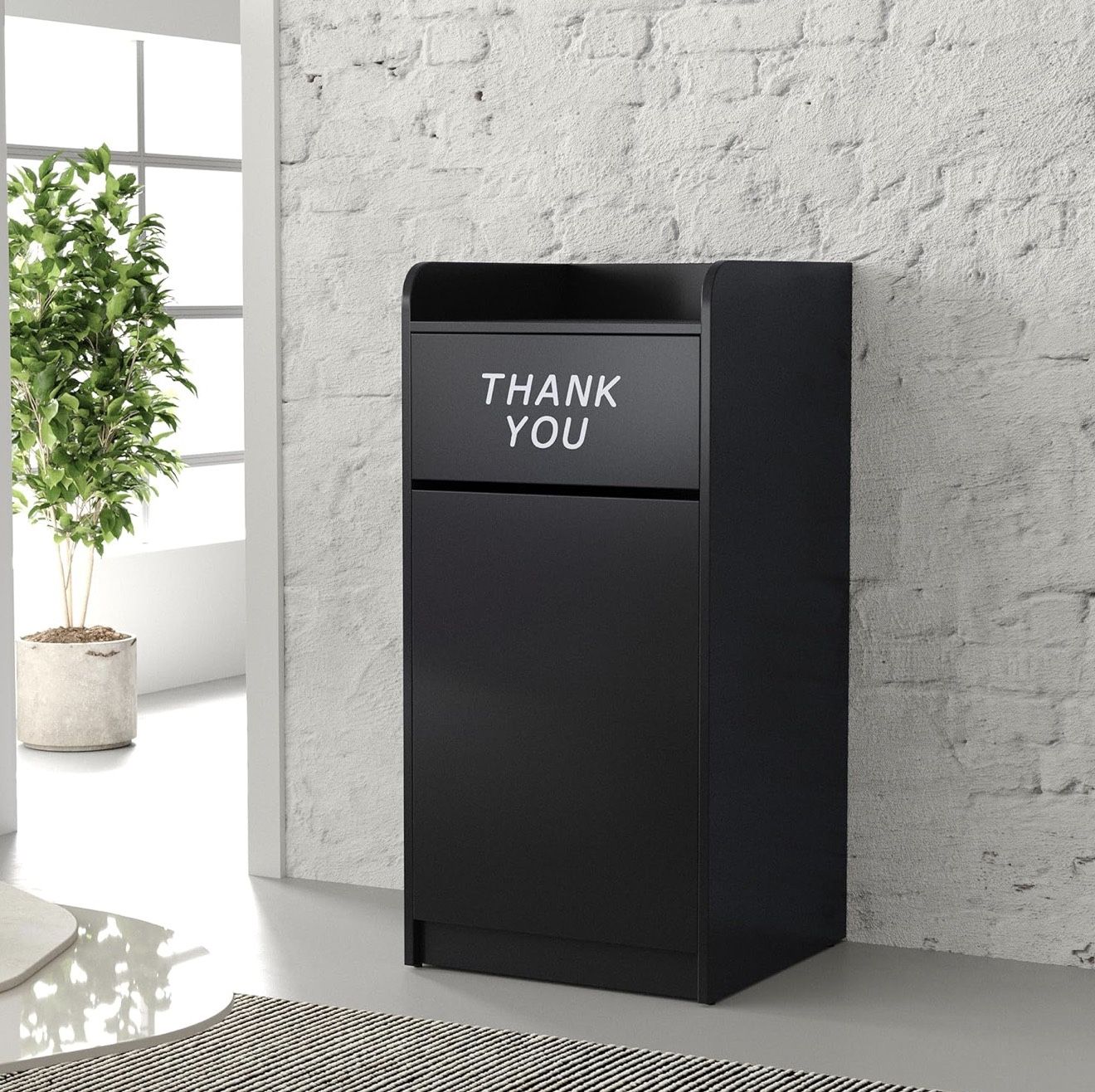 Flash Furniture Commercial Trash Can