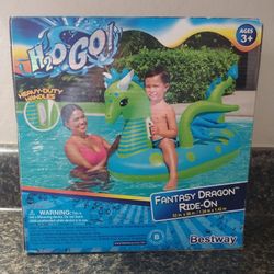 Fantasy Dragon Kids Ride-On Pool Float