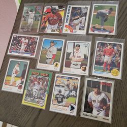 Boston Red Sox 59 Newer Baseball Cards Lot 