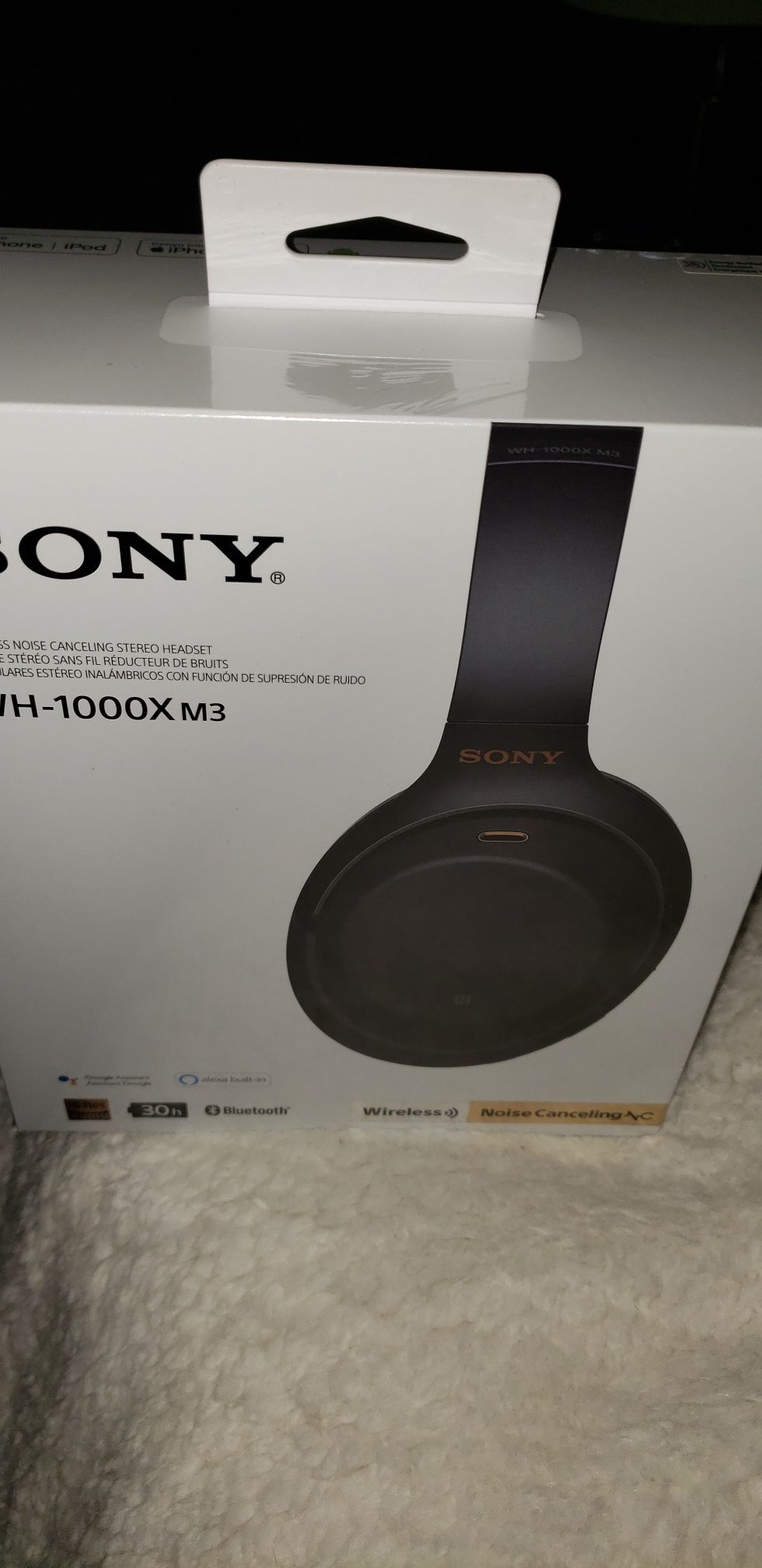 Sony WH-1000X M3 Bluetooth Headphones