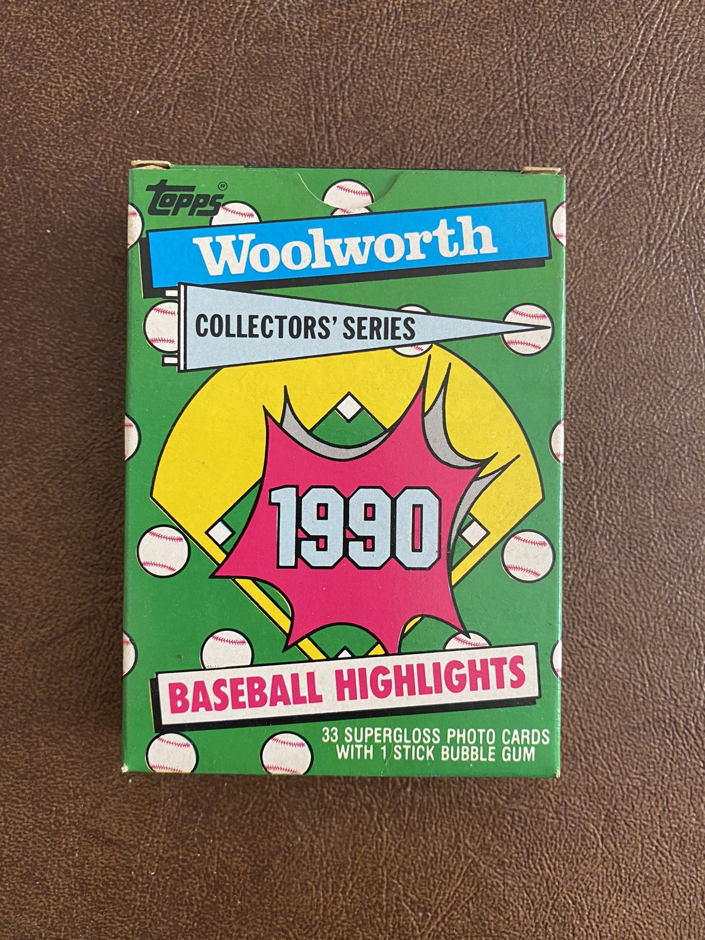 1990 TOPPS WOOLWORTH "BASEBALL HIGHLIGHTS" 33 CARD SET