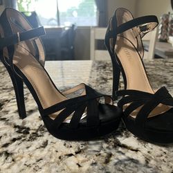 Open Toe High Stiletto Platform Pumps 